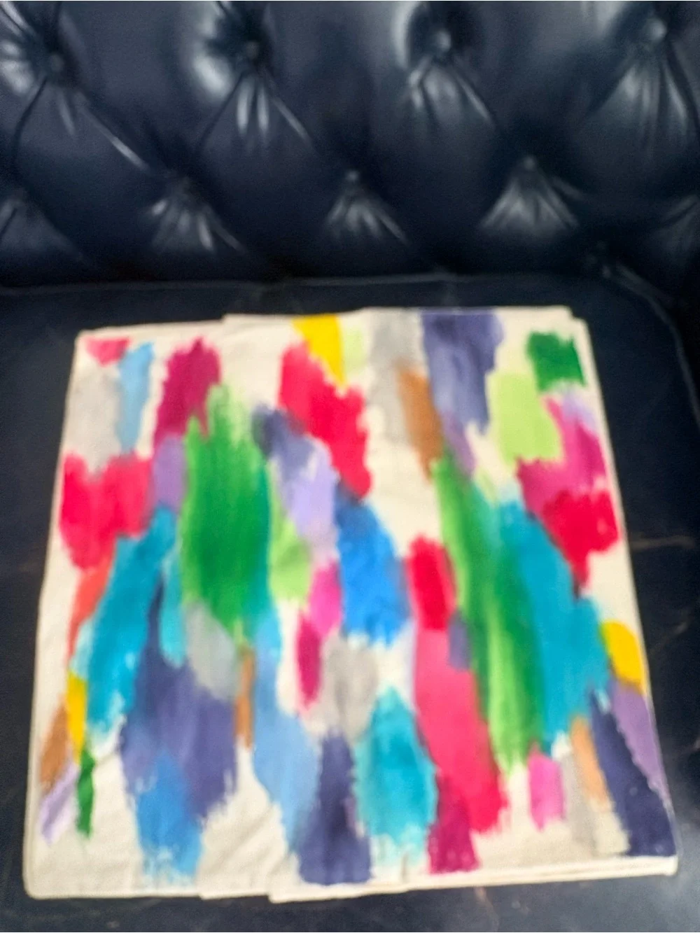 JULIE KAY HAND PAINTED WATERCOLOR PILLOW COVERS.